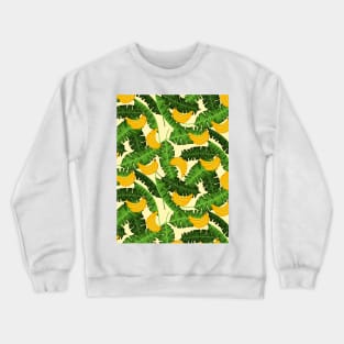 Bananas And Leaves Crewneck Sweatshirt